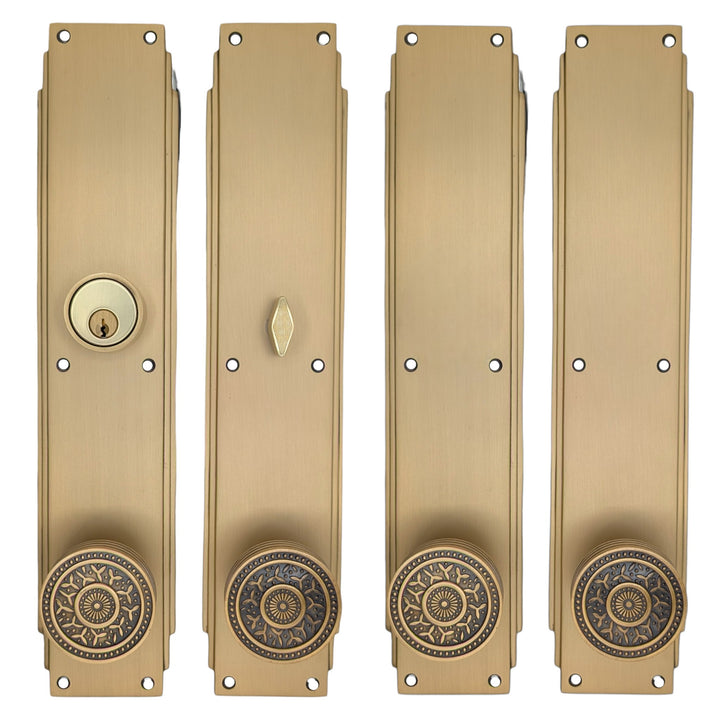Skyscraper Double Door Entryway Set (Several Knob & Finish Options Available)