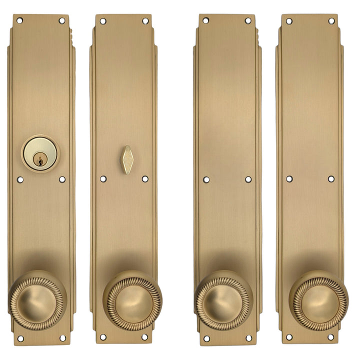 Skyscraper Double Door Entryway Set (Several Knob & Finish Options Available)