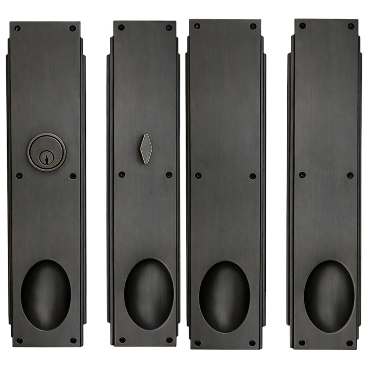 Skyscraper Double Door Entryway Set (Several Knob & Finish Options Available)