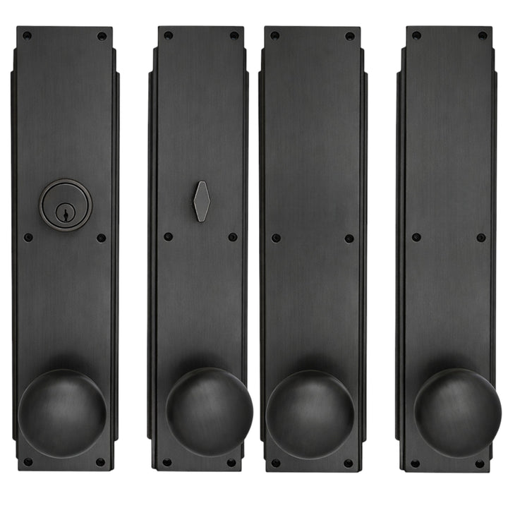 Skyscraper Double Door Entryway Set (Several Knob & Finish Options Available)