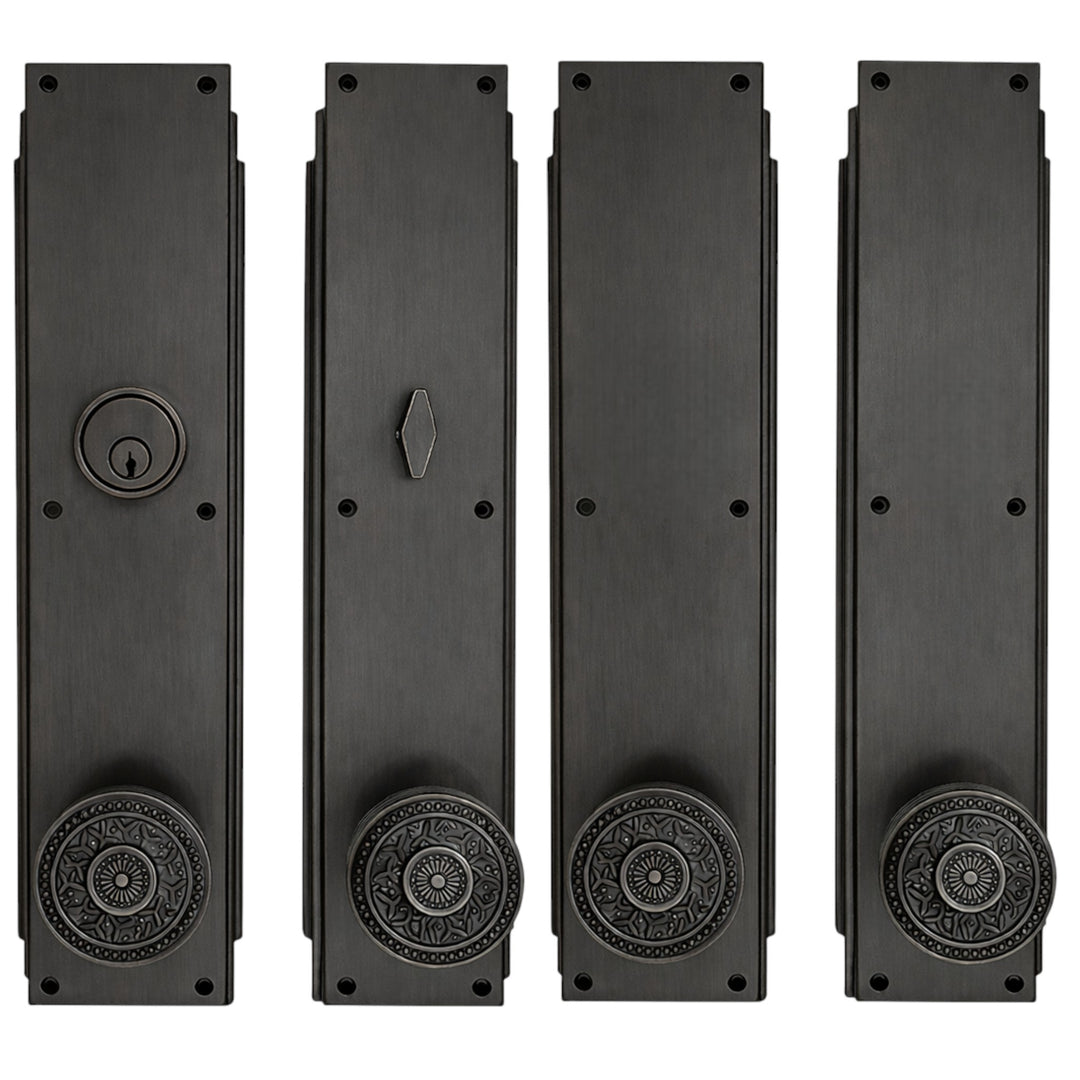 Skyscraper Double Door Entryway Set (Several Knob & Finish Options Available)