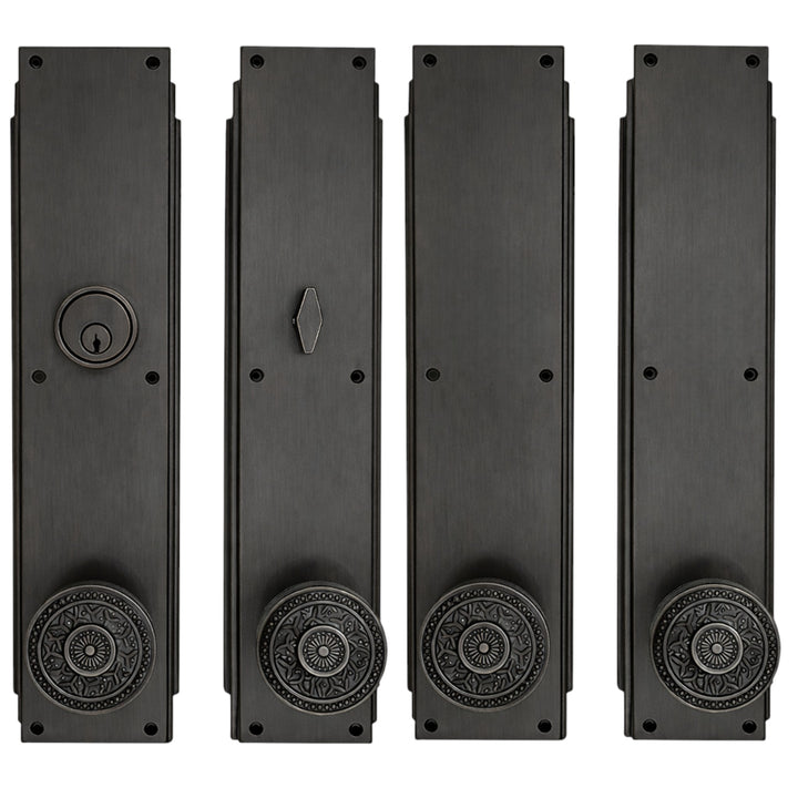 Skyscraper Double Door Entryway Set (Several Knob & Finish Options Available)