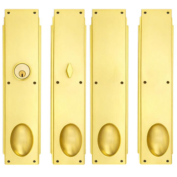 Skyscraper Double Door Entryway Set (Several Knob & Finish Options Available)