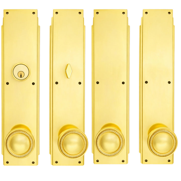 Skyscraper Double Door Entryway Set (Several Knob & Finish Options Available)