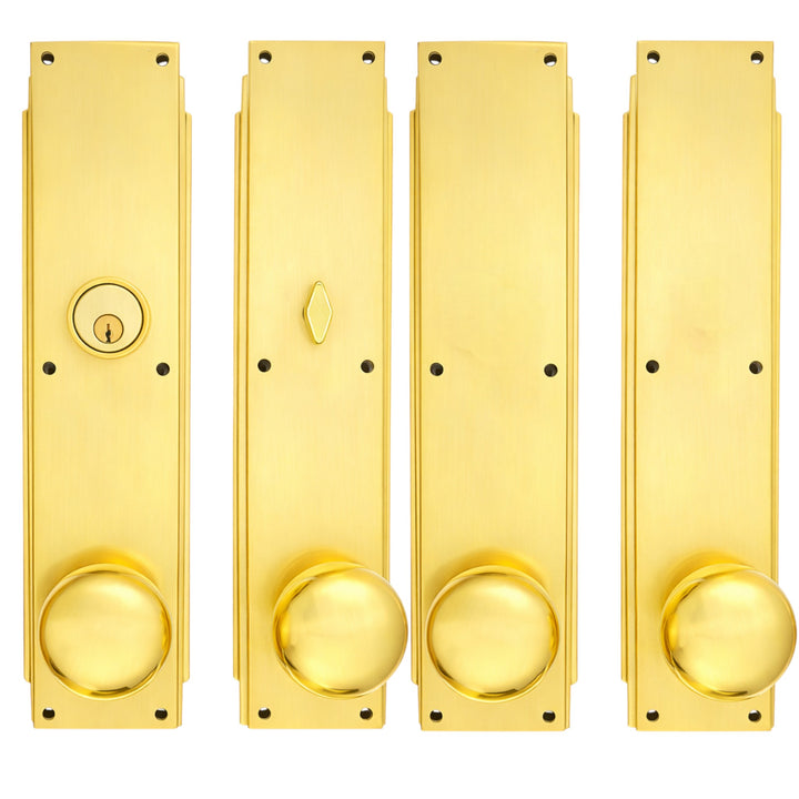 Skyscraper Double Door Entryway Set (Several Knob & Finish Options Available)