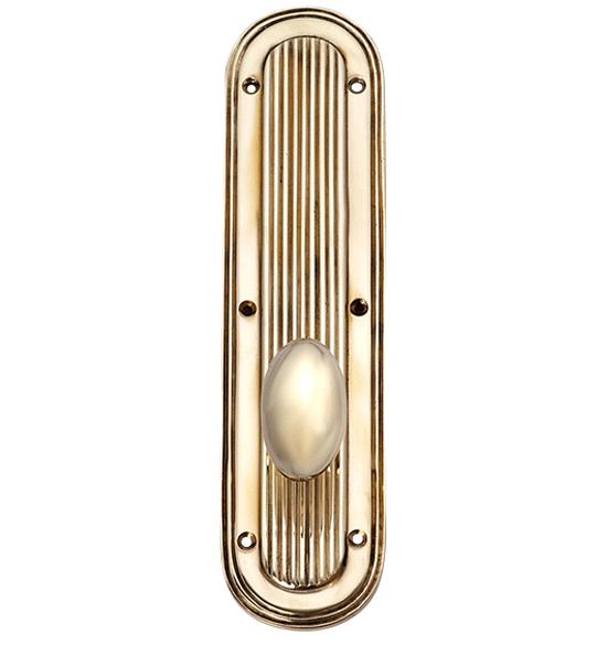 ##Antique Hardware## Art Deco Oval Door Knob & Backplate