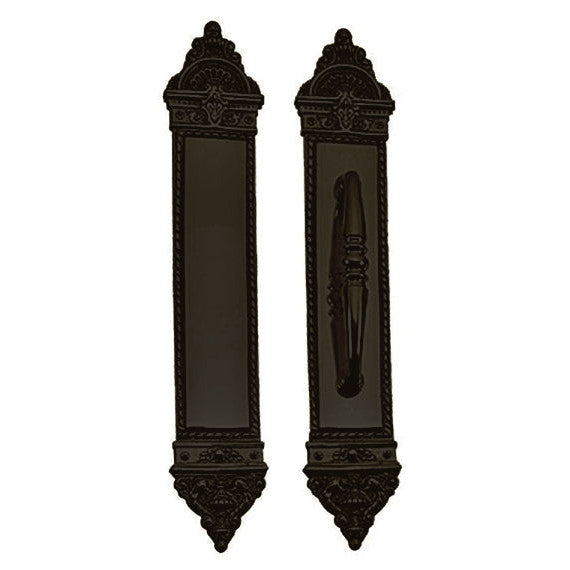 16 1/4 Inch European Style Door Pull & Push Plate Set