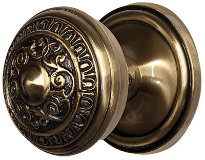 2 Inch Egg And Dart Door Knob With Victorian Style Rosette