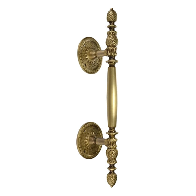 ##Antique Hardware## 13 Inch Large Solid Brass Heavy Duty Door Pull (Antique Brass Finish)