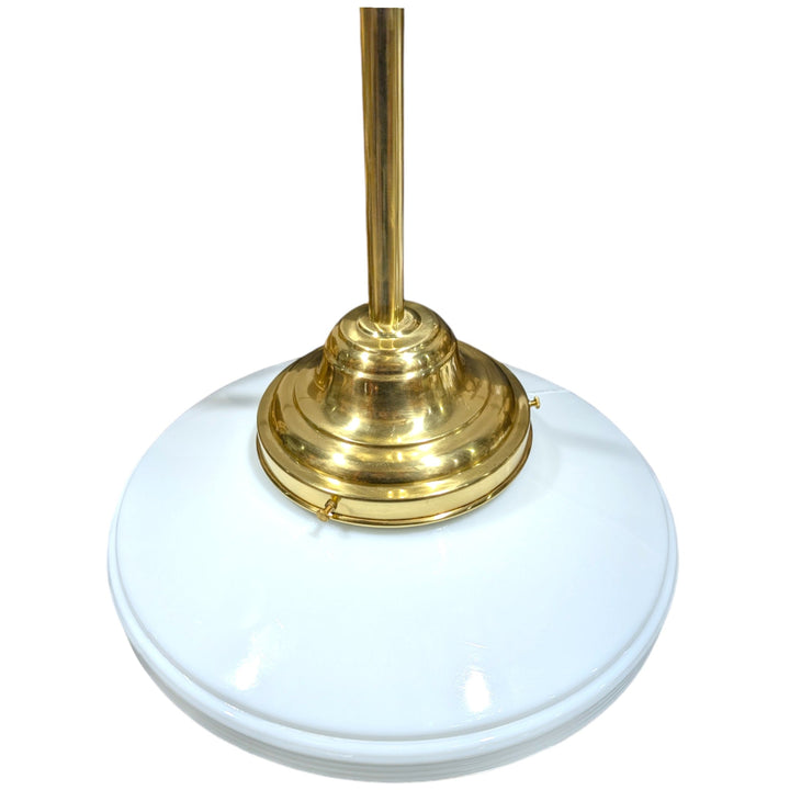 Large Art Deco Glass Rod Pendant Light (Several Finishes Available)