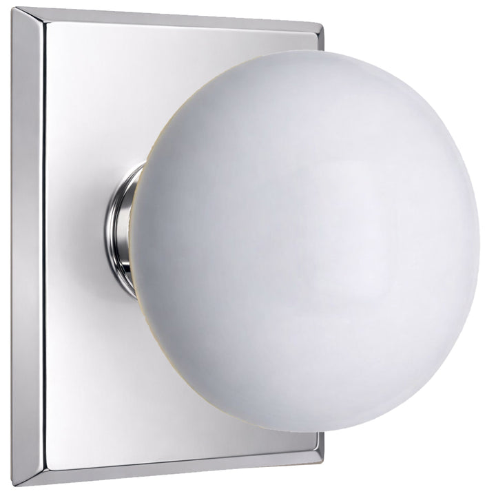 Magnifique® Rectangular Door Set with White Porcelain Knobs (Several Finishes Available)