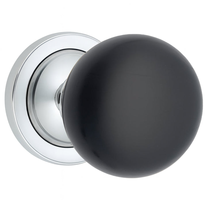 Magnifique™ Classic Door Set with Ebony Wood Knobs (Several Finishes Available)