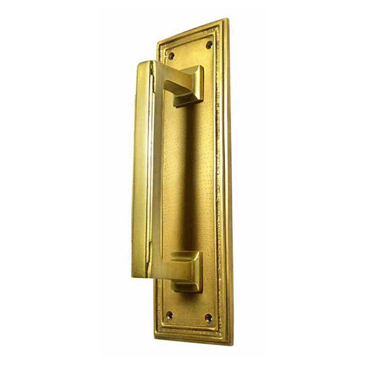 ##Antique Hardware## 10 inch Solid Brass Classic Style Pull Plate (Several Finishes Available)