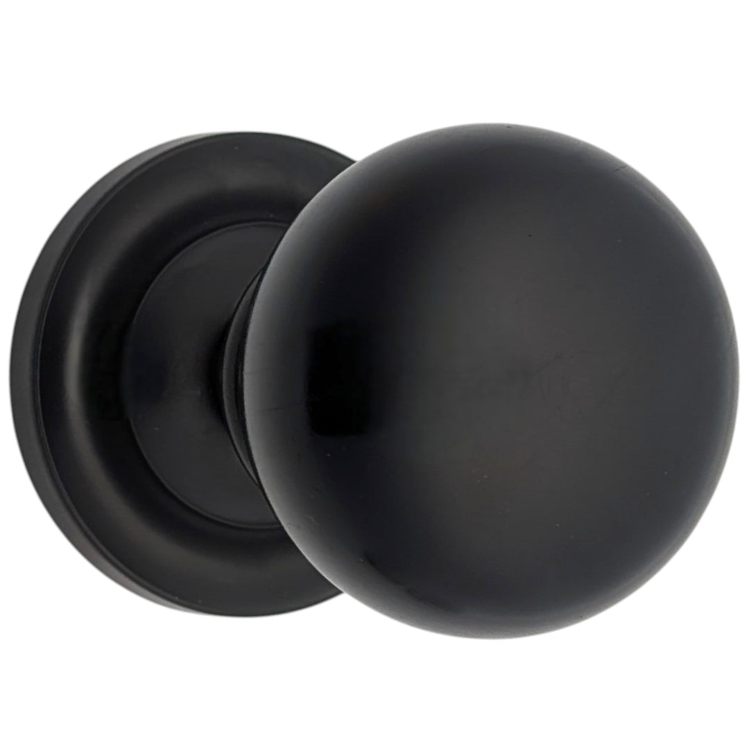 Magnifique™ Classic Door Set with Ebony Wood Knobs (Several Finishes Available)