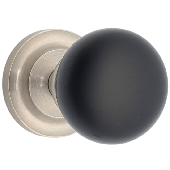 Magnifique™ Classic Door Set with Ebony Wood Knobs (Several Finishes Available)