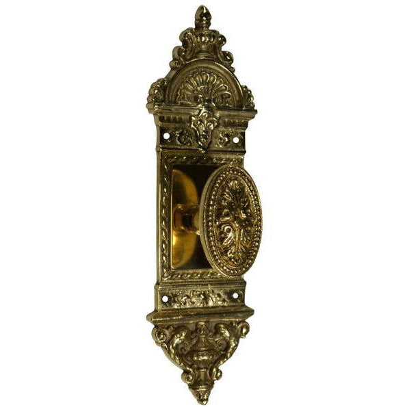European Door Set With Beaded Style Avalon Oval Knob COPPER MOUNTAIN HARDWARE