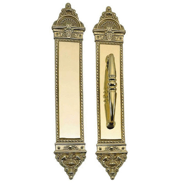16 1/4 Inch European Style Door Pull & Push Plate Set