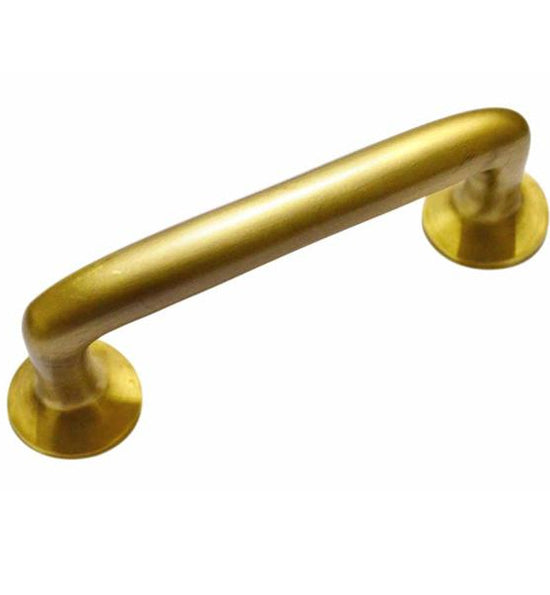 ##Antique Hardware## 5 Inch (4 Inch c-c) Traditional Solid Brass Cabinet Pull