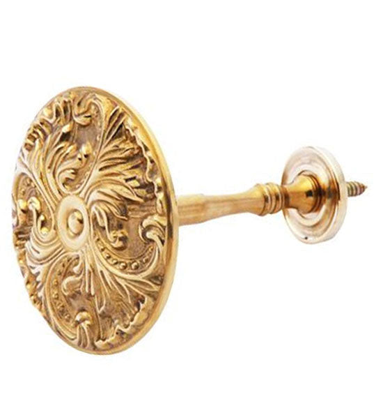 ##Antique Hardware## Solid Brass Baroque Curtain Tie Back