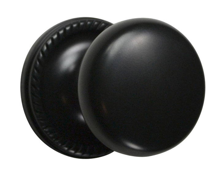 Georgian Roped Rosette Door Set with Round Brass Door Knobs (Several Finishes Available)