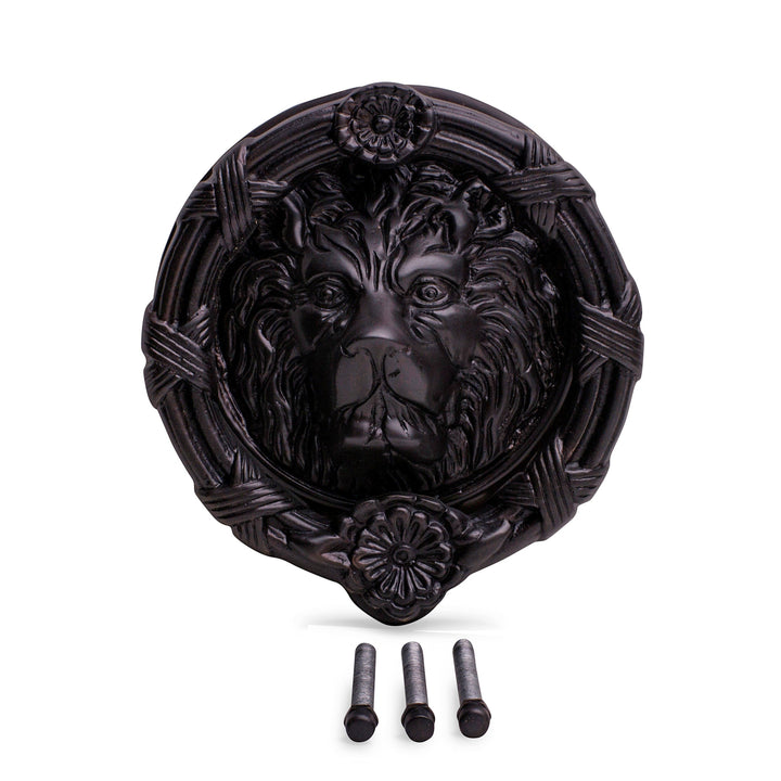 Ribbon & Reed 6 Inch Brass Lion Door Knocker (Several Finishes Available)