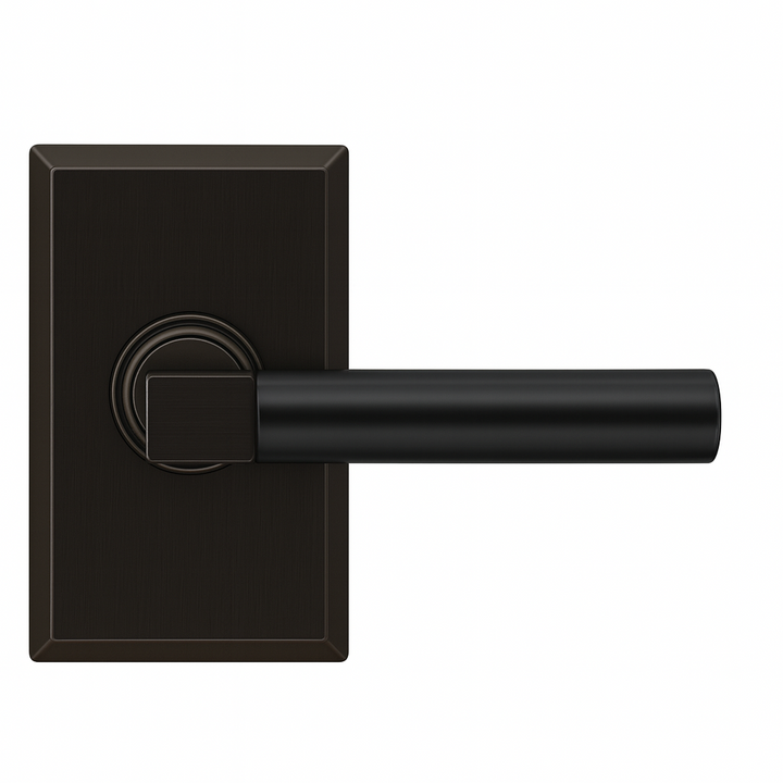 Magnifique® Rectangular Door Set with Modern Smooth Lever (Several Finishes Available)
