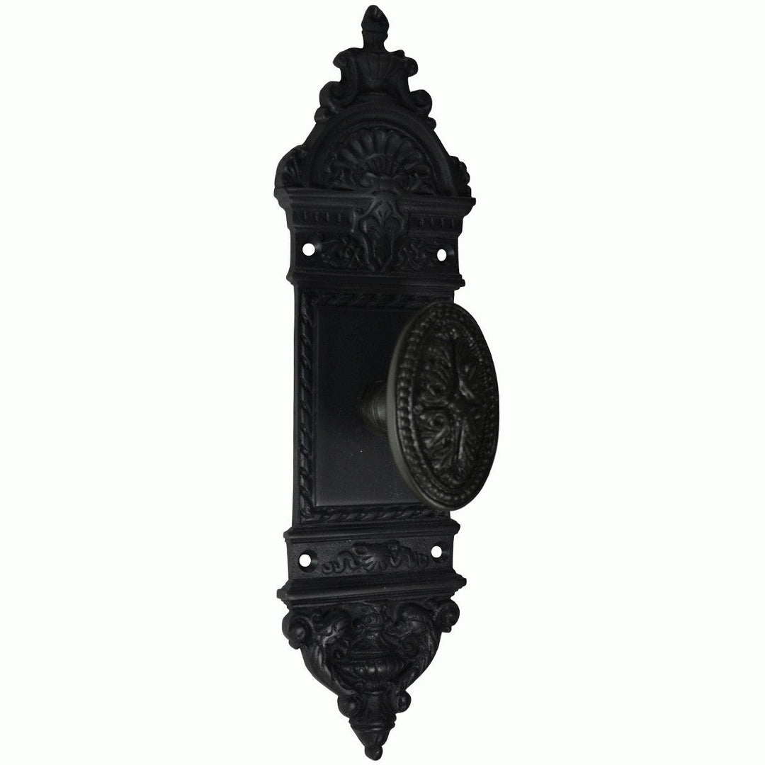 European Door Set With Beaded Style Avalon Oval Knob (Several Finishes Available)