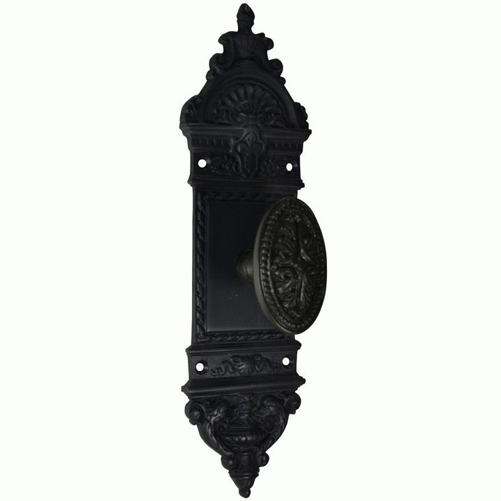 European Door Set With Beaded Style Avalon Oval Knob (Several Finishes Available)