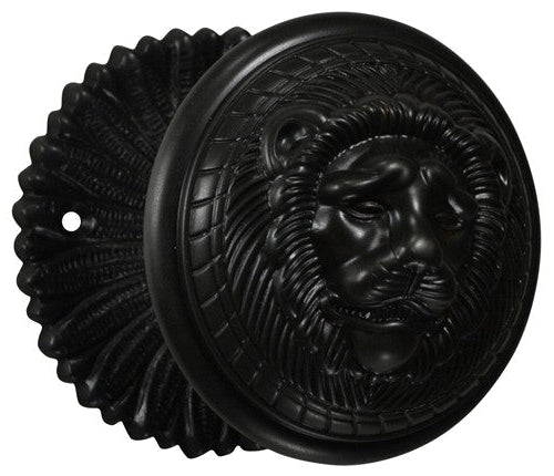 French Provincial Rosette Door Set with Lion Door Knobs (Several Finishes Available)