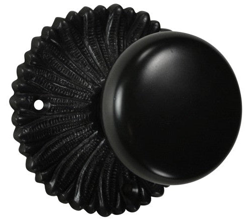 French Provincial Rosette Door Set with Round Brass Door Knobs (Several Finishes Available)