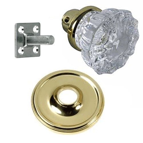 ##Antique Hardware## Traditional Crystal Knob Wall Mount Robe Hook (Several Finish Options)