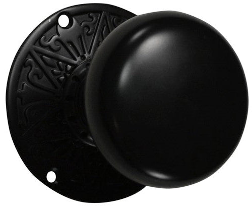 Lancaster Door Set With Round Brass Knob (Several Finishes Available)