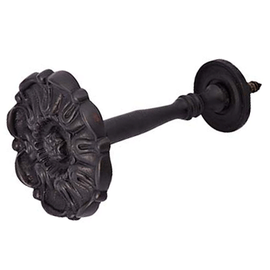 ##Antique Hardware## Solid Brass Floral Style Curtain Tie Back (Several Finishes Available)