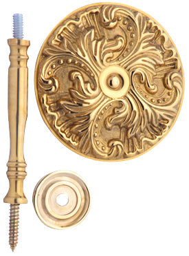 ##Antique Hardware## Solid Brass Baroque Curtain Tie Back