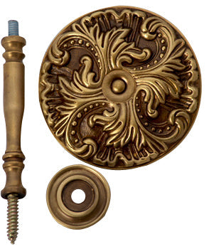 ##Antique Hardware## Solid Brass Baroque Curtain Tie Back