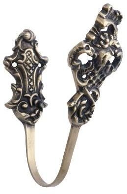 ##Antique Hardware## Solid Brass Curtain Tie Back - Baroque Style