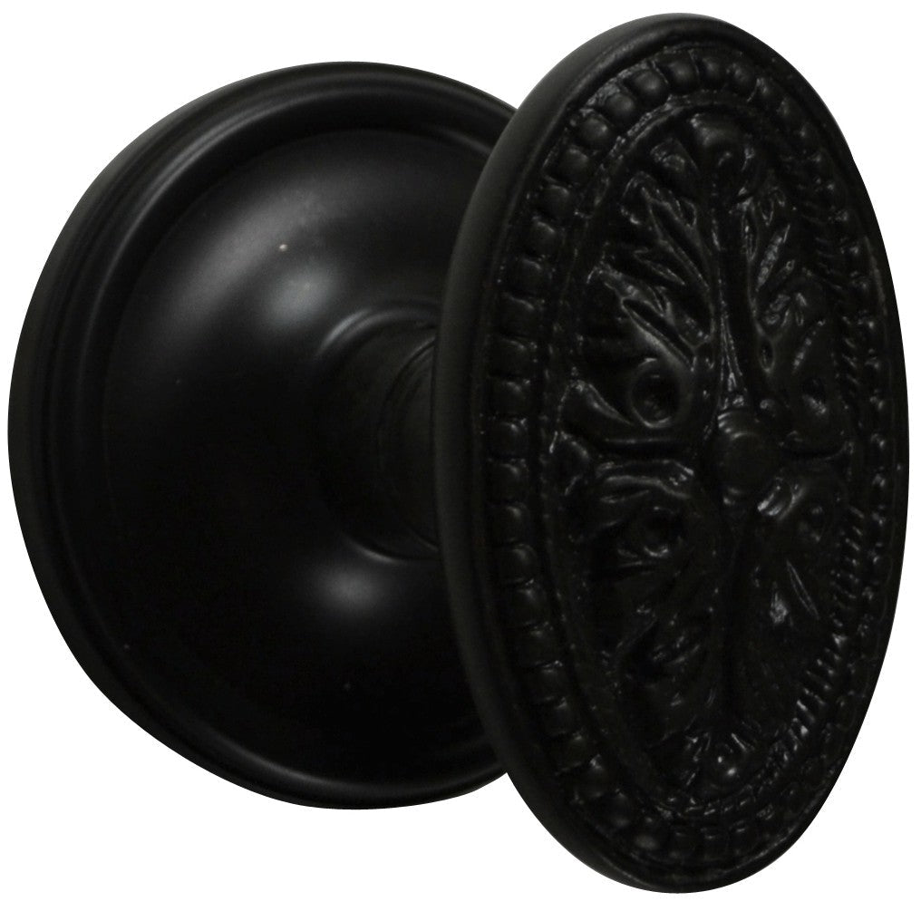 Traditional Rosette Door Set with Avalon Style Door Knobs (Several Finishes Available)