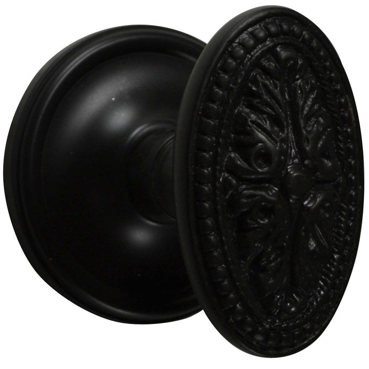Traditional Rosette Door Set with Avalon Style Door Knobs (Several Finishes Available)