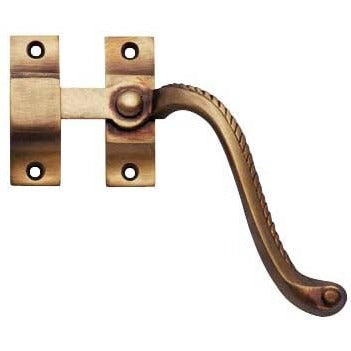 ##Antique Hardware## Georgian Rope Window Lock Right Hinge (Several Finishes Available)