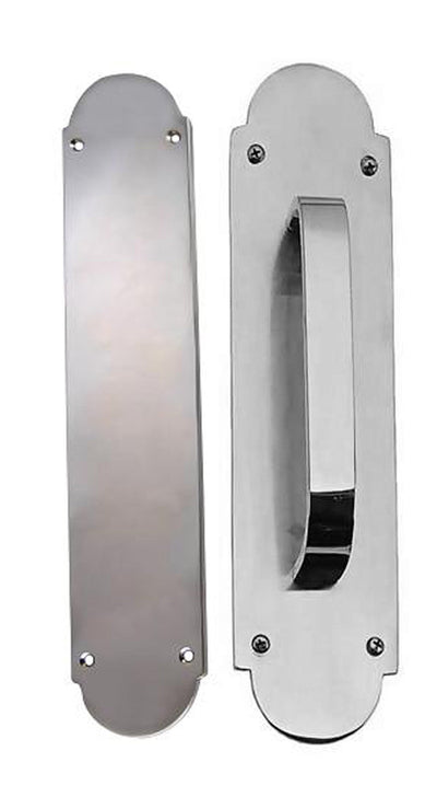 12 Inch Traditional Style Door Push and Pull Plate Set
