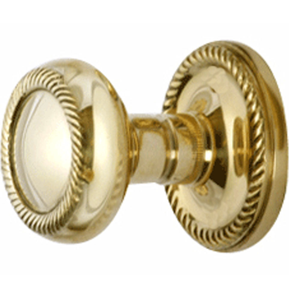 Solid Brass Georgian Roped Style Door Knob