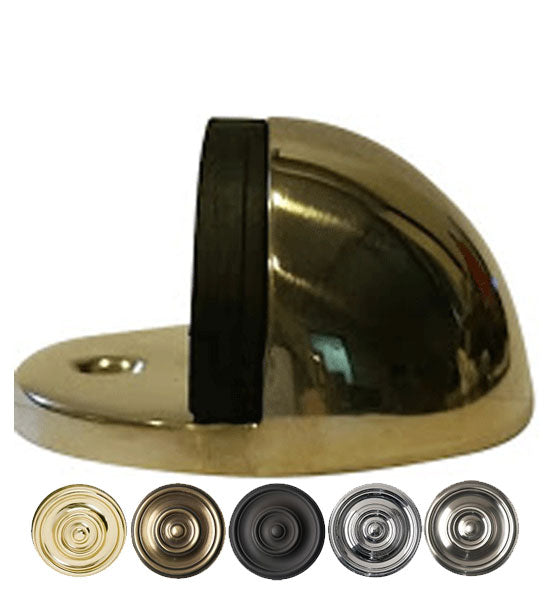 1 Inch Low Profile Floor Mounted Bumper Door Stop Several Finishes