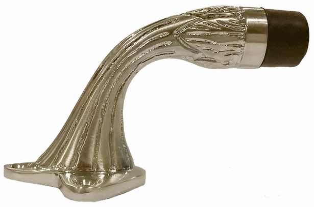 3 Inch Solid Brass Floor Mounted Bumper Door Stop in Several Finishes