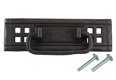 4 7/8 Inch Overall (4 1/4 Inch c-c) Arts & Crafts Antique Pewter Mission Style Horizontal Pull