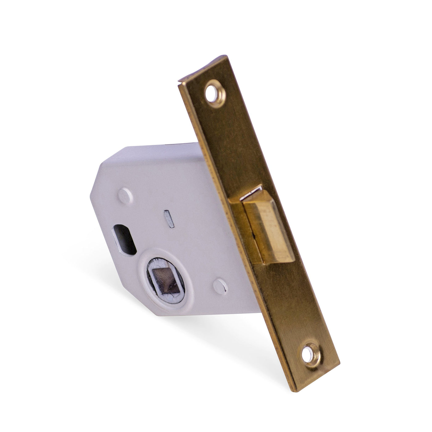 Round Solid Brass Regular Rosette Style Mortise Doorknob Set (Non-Locking)