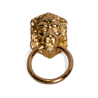 2 1/4 Inch Lion Drop Drawer Ring Pull