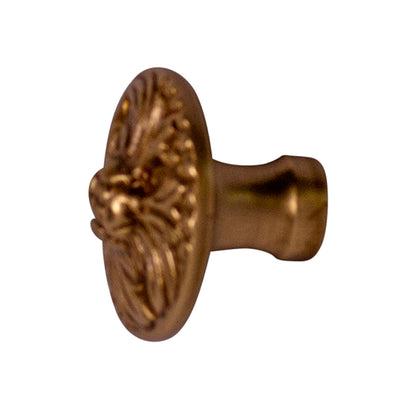 1 1/4 Inch Solid Brass Victorian Rococo Cabinet and Furniture Knob (Several Finishes Available)