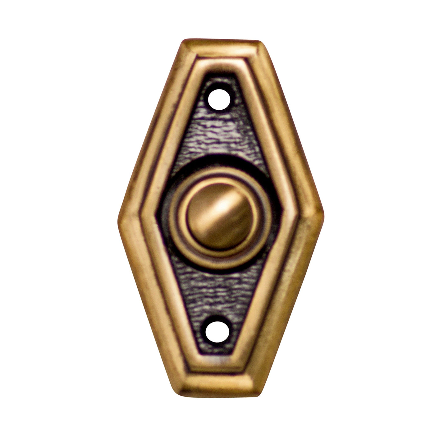 2 1/2 Inch Solid Brass Art Deco Style Doorbell Button (Several Finishes Available)