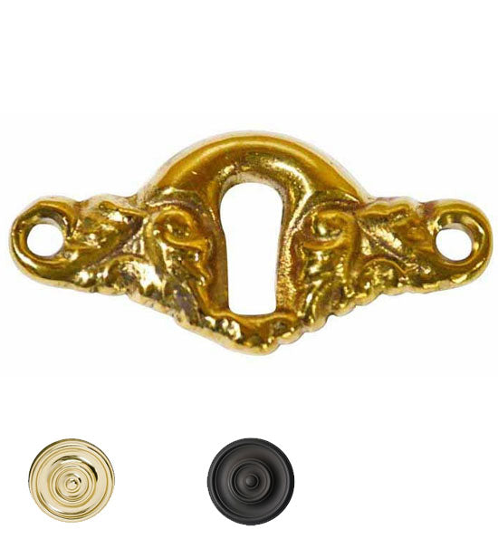 1 5/8 Inch Solid Brass Escutcheon Key Hole