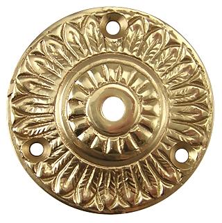 2 Inch Solid Brass Feather Backplate